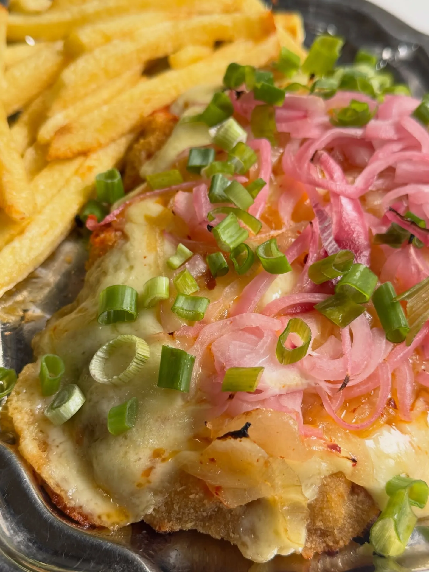 Milanesa Tres Cebollas